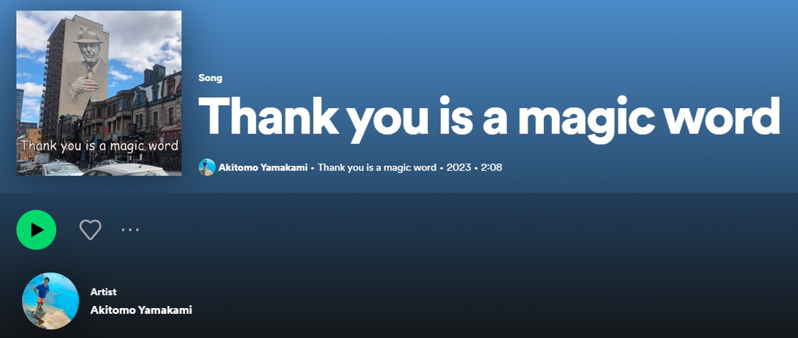 Thank you is a magic word