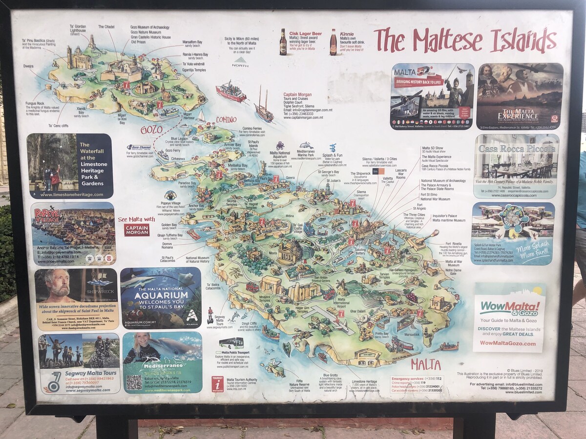 マルタ島地図